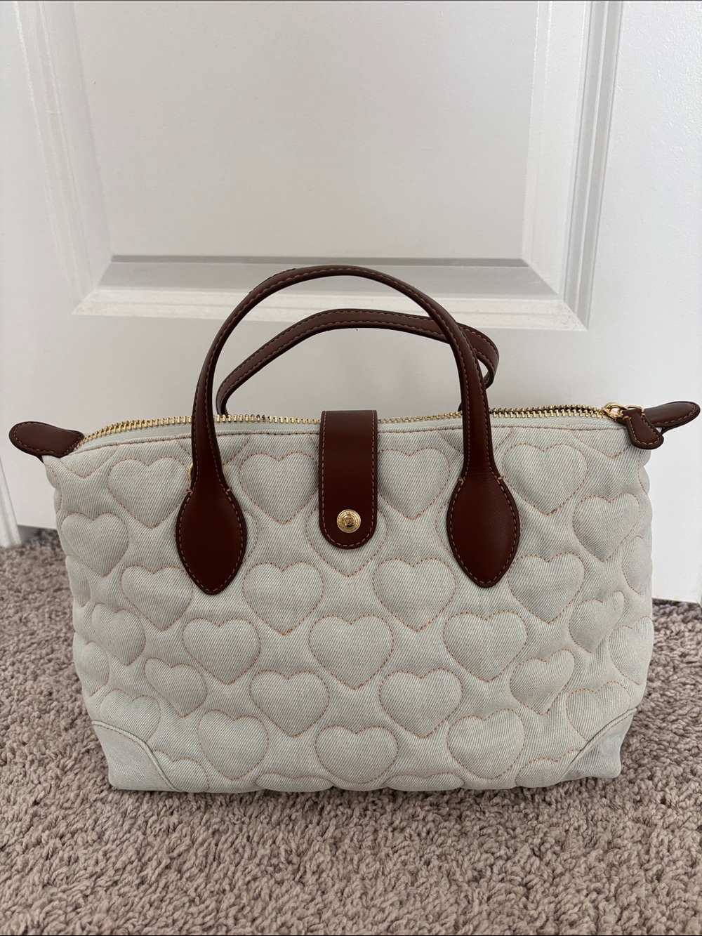 Stoney Clover Quilted Heart Handbag